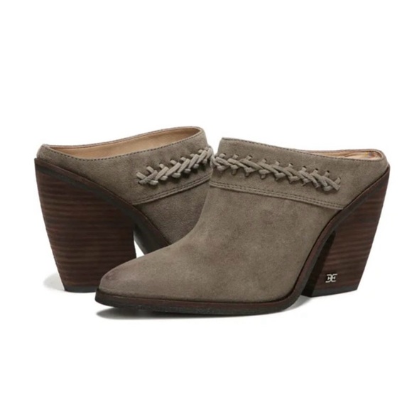 Sam Edelman! “Alison” Suede Mule/Desert Olive/Size-8.5 - Picture 3 of 16